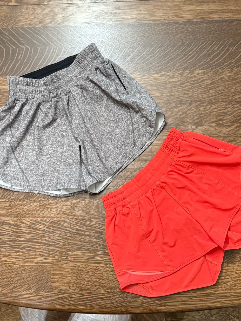 lululemon athletica Girls' Active Shorts - Red and Heather Gray - Picture 2 of 15